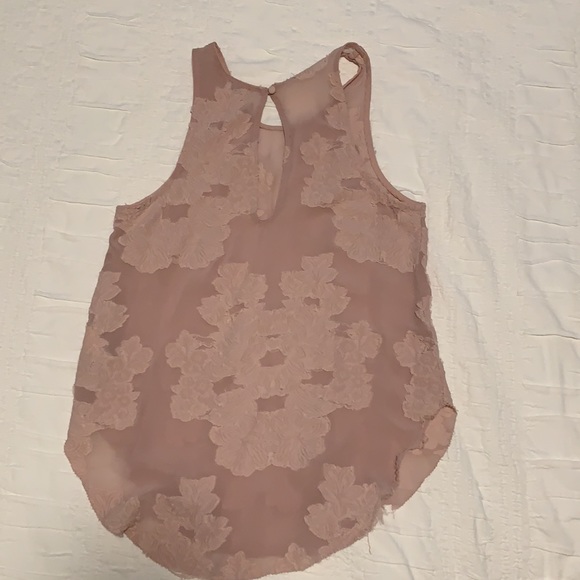 Aritzia Wilfred size XS mauve/ dusty pink floral blouse - Picture 6 of 6